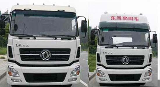 東風(fēng)天龍后雙橋車廂可卸式垃圾車