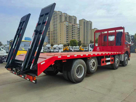 解放玉柴270提升橋平板拖車