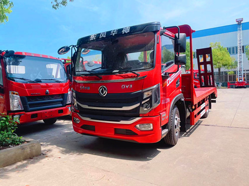 東風DV3單橋平板拖車3米6軸距
