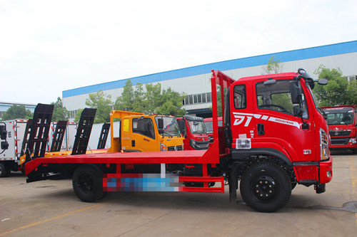 東風(fēng)專底D1單橋平板車12噸以內(nèi)挖機(jī)