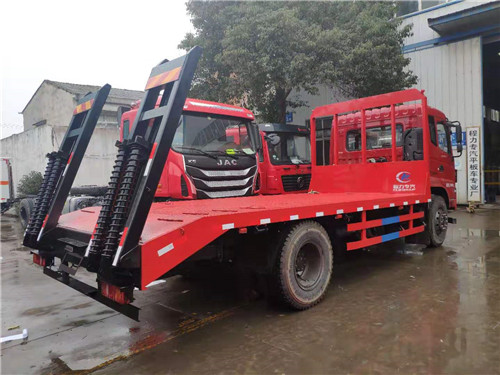 12噸挖機(jī)拖板車 大地平板車